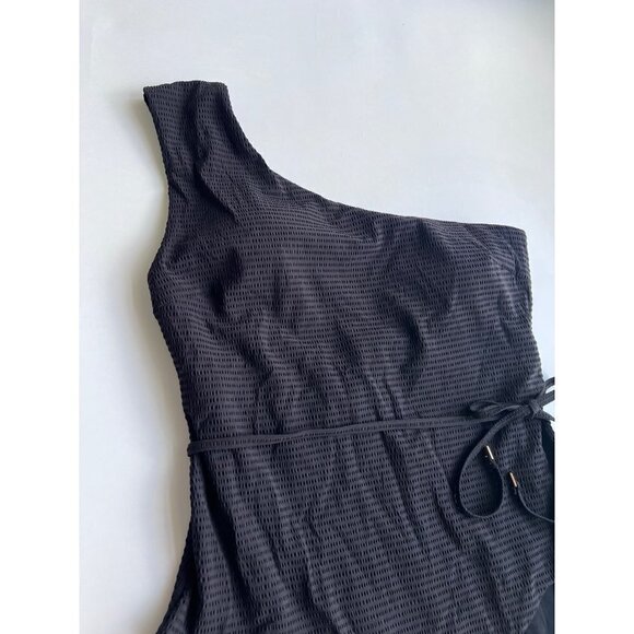 Sea Level Swim One-Shoulder Wide Strap One-Piece Swimsuit Size US 12 - Picture 3 of 3
